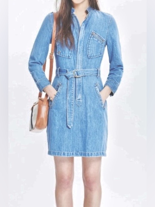 Madewell X Daryl K Cecilia Vintage Denim Jean Dress In Lonzo Wash Size O